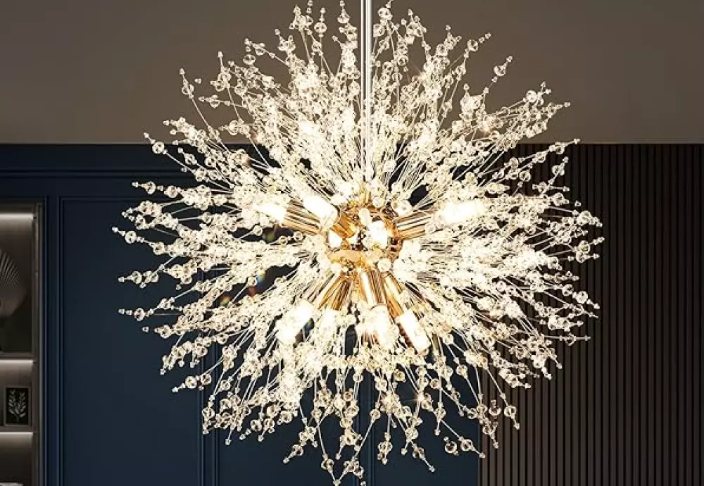 art deco crystal chandelier